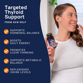 ThyroShield iode 500 mcg capsules sur une table