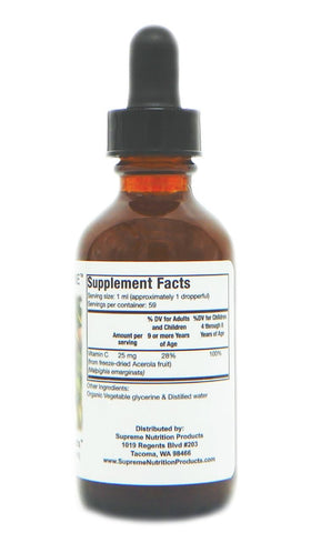 Tincture d'Acerola Nutrition avec goutte à goutte