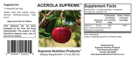 Tincture d'Acerola Nutrition sur fond neutre