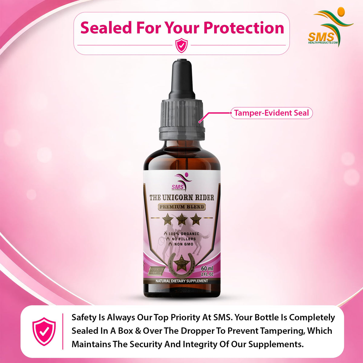 Tincture de Bien-Être Femme 60 ml vue de côté