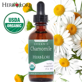 Tincture de Camomille Bio Herb Lore 60 ml avec goutteur