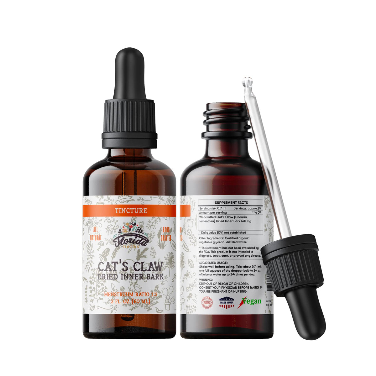 Tincture de Griffe de Chat FLORIDA HERBS 60ml en situation