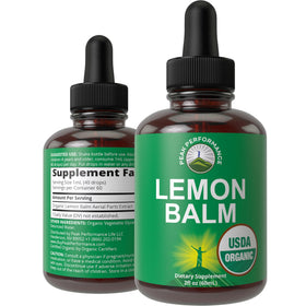 Tincture de Mélisse Bio Peak Performance 132g vue de face