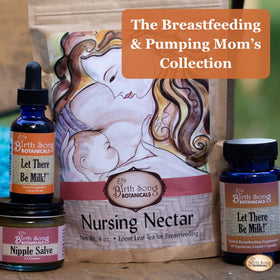 Tincture Lactation Birth Song Botanicals 30ml sur un fond clair