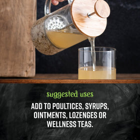 Tisane de racine de guimauve bio préparée