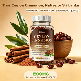Tiuaya Cannelle de Ceylan 1500mg gélules sur une table