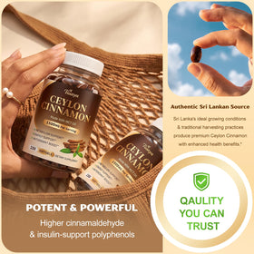 Tiuaya Cannelle de Ceylan 1500mg ingrédients sur l'emballage