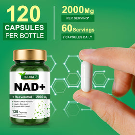 TKTALKER Complément NAD+ 2000 mg 120 capsules vue arrière