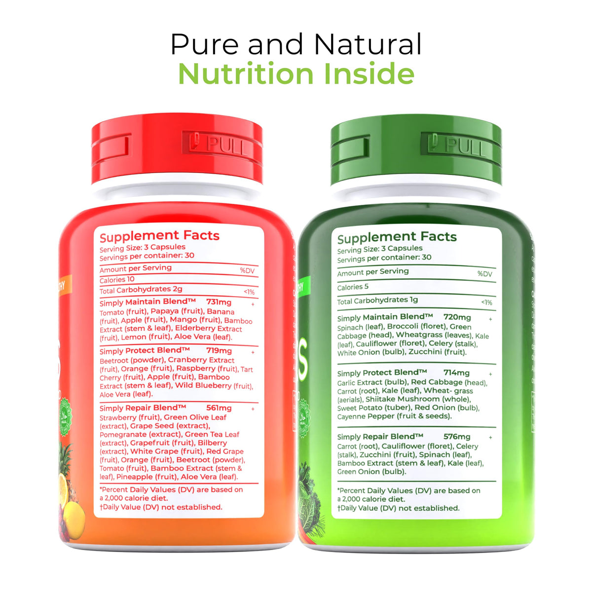 TM NATURALS capsules sur une surface en bois
