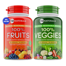 TM NATURALS Complément Alimentaire Fruits et Légumes 90 Capsules vue de face