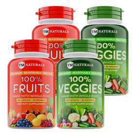 TM NATURALS Complément Alimentaire Fruits et Légumes Capsules, vue de face
