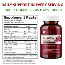 TM NATURALS Gummies de Betterave sur une table