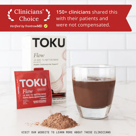 Toku Nattokinase Poudre Chocolat 10 800 FU, mélange dans une boisson