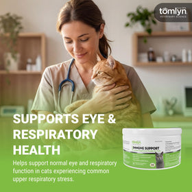 TOMLYN L-Lysine en poudre pour chats 132g - cuillère doseuse