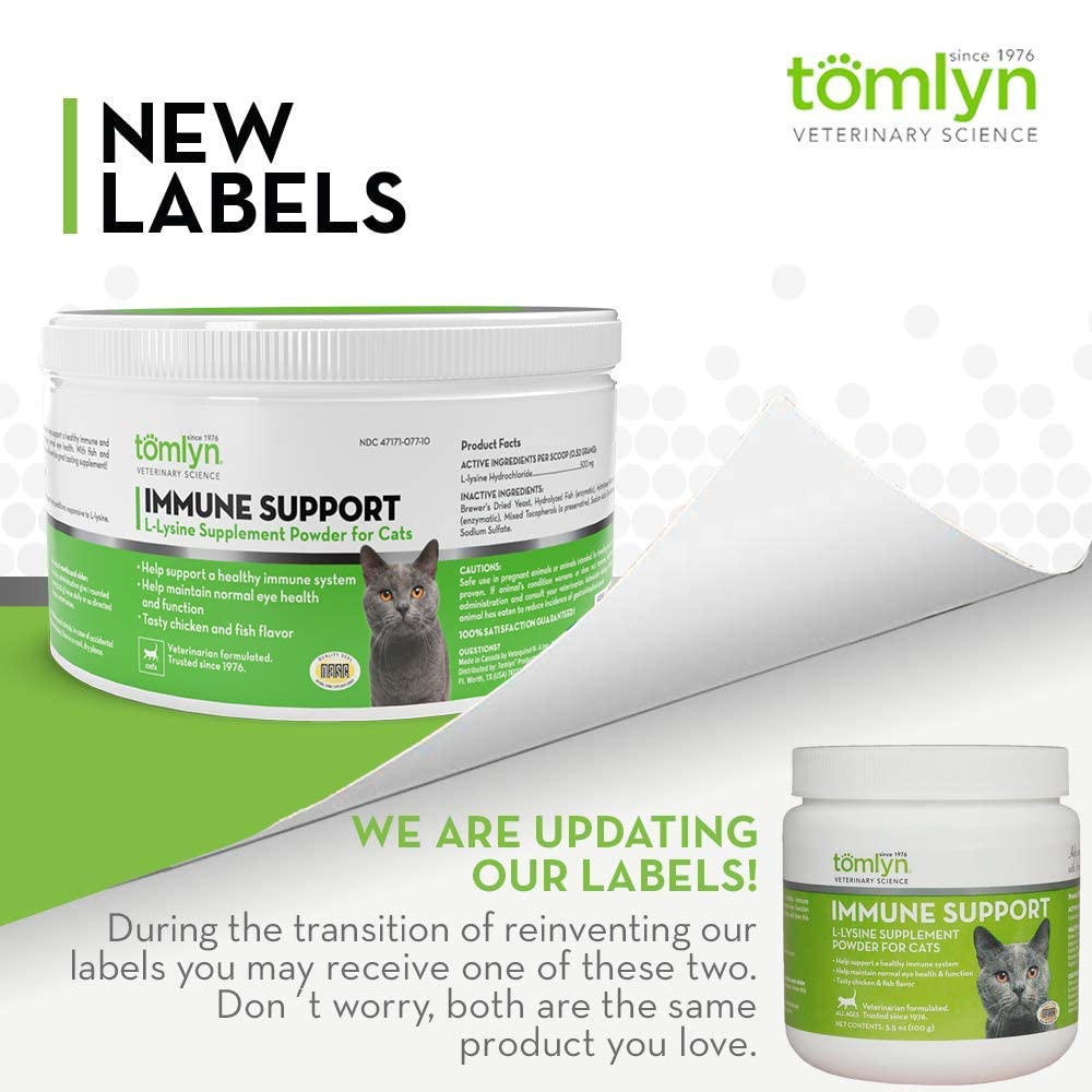 TOMLYN L-Lysine en poudre pour chats, présentation du produit
