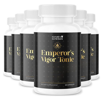 Tonic Emperor's Vigor 60 capsules de Nature’s NutriWave, vue de face