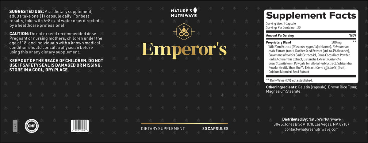 Tonic Emperor's Vigor en milieu de vie, sur une table avec des plantes