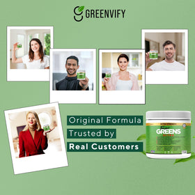 Tonic Greens Ultra de GREENVIFY, étiquette avec ingrédients