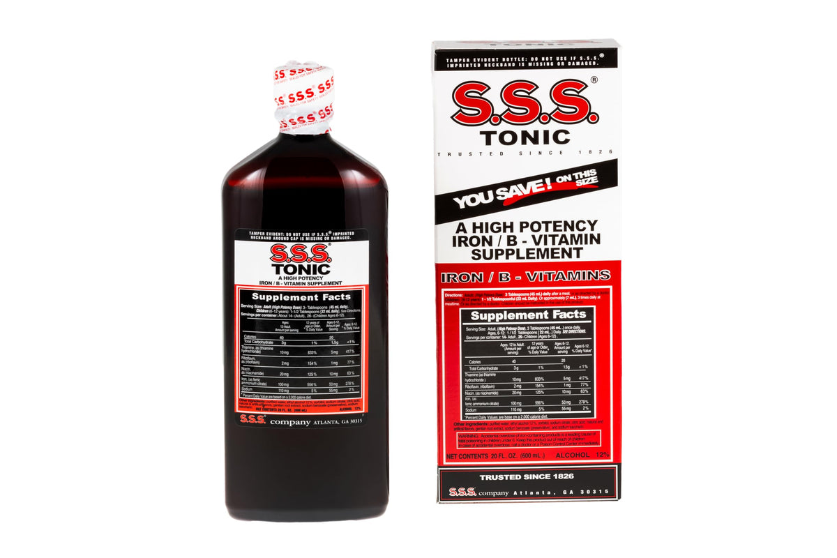 Tonic Liquide Fer S.S.S. 20 fl oz vue avant