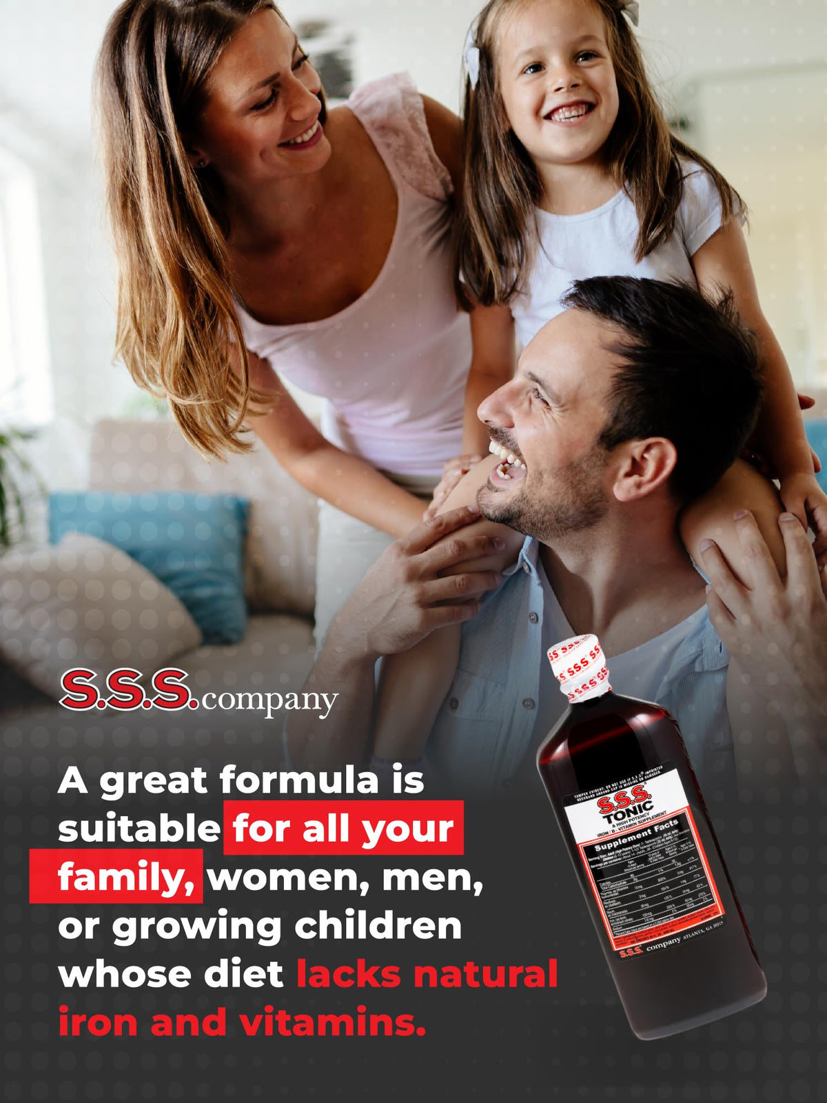 Tonic Liquide Fer S.S.S. avec dosage recommandé