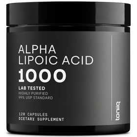 Toniiq Alpha Lipoic Acid 1000mg capsules front view