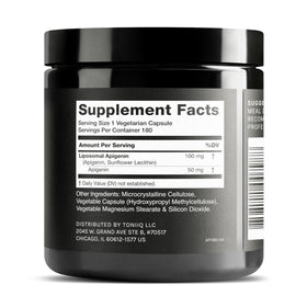 Toniiq Apigénine Liposomale 100mg vue de dessus
