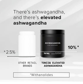 Toniiq Ashwagandha extrait concentré avec racine d'ashwagandha