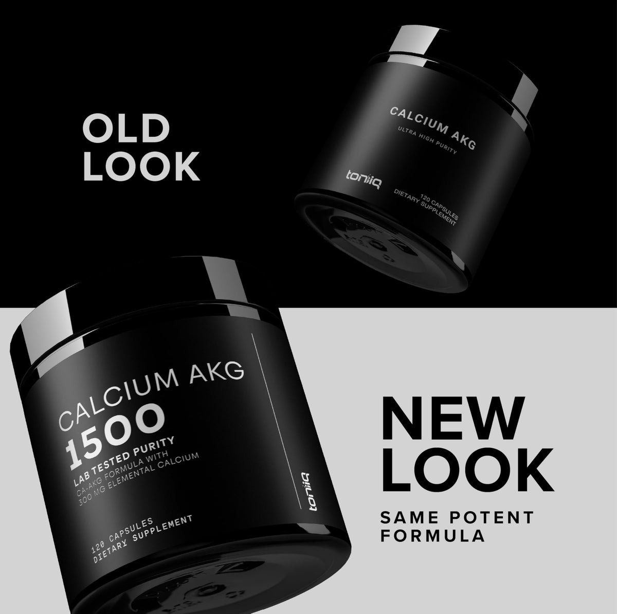 Toniiq Ca AKG 1500mg à côté d'autres compléments