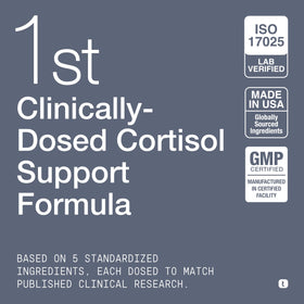 Toniiq Complément Cortisol 5-en-1, vue de côté de la boîte