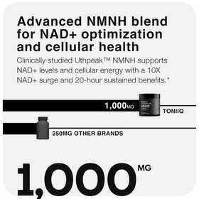 Toniiq Complément NMNH 1 000 mg en main