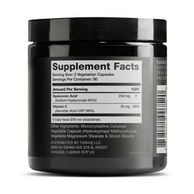 Toniiq Compléments Alimentaires Acide Hyaluronique 250mg vue arrière