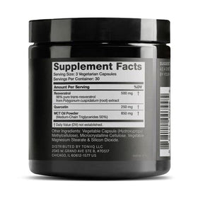 Toniiq Complex de Resvératrol 1600mg angle droit