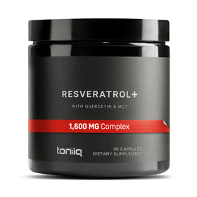 Toniiq Complex de Resvératrol 1600mg packaging face avant