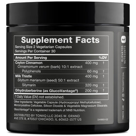 Toniiq Dihydroberberine 1 000 mg boîte arrière vue