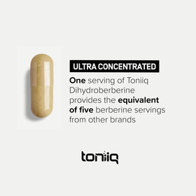 Toniiq Dihydroberberine 1 000 mg gélules sur table