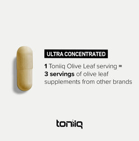 Toniiq Extrait de Feuille d'Olive 500mg boîte vue latérale