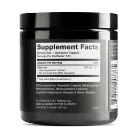 Toniiq Extrait de Feuille d'Olive 500mg capsules en vrac