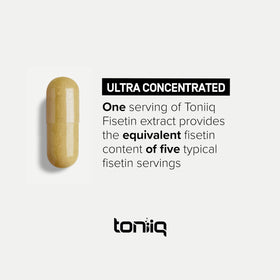 Toniiq Fisetin 500mg comparé à d'autres compléments