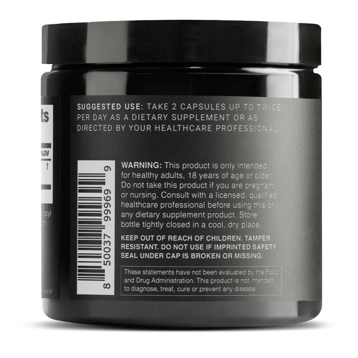 Toniiq Glycine 1300mg emballage ouvert montrant les capsules