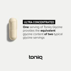 Toniiq Glycine 1300mg vue du produit avec un fond blanc