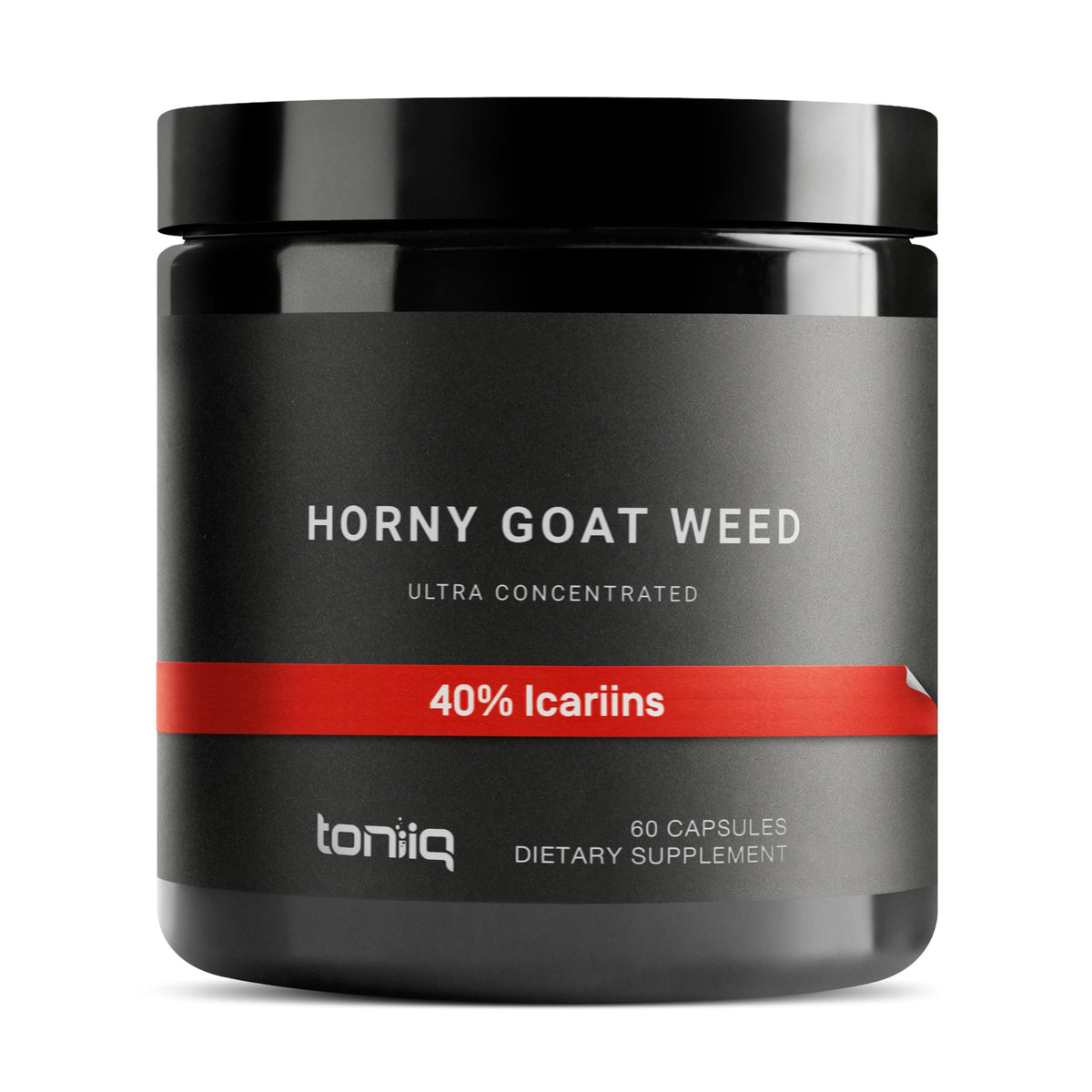 Toniiq Horny Goat Weed 60:1 extrait vue avant avec étiquette