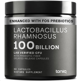 Toniiq Lactobacillus Rhamnosus 100B CFU capsule végétale vue de face