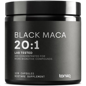 Toniiq Maca Noire 2000mg capsules vue de face