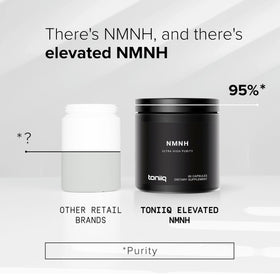 Toniiq NMNH complément UthPeak™ avec dos du pot