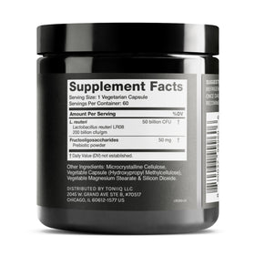 Toniiq Probiotique Lactobacillus Reuteri 50mg par portion avec étiquette