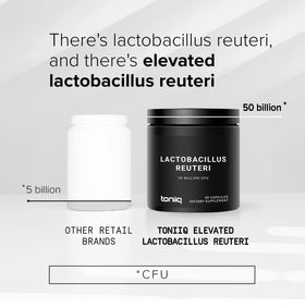 Toniiq Probiotique Lactobacillus Reuteri avec étiquette de qualité