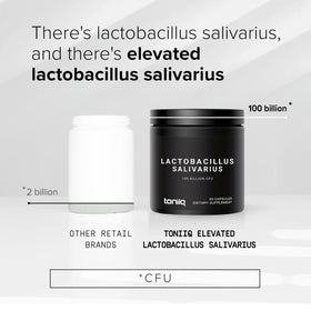 Toniiq Probiotique Lactobacillus Salivarius 100 milliards CFU - vue de dos