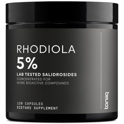 Toniiq Rhodiola Rosea 600mg capsules front view
