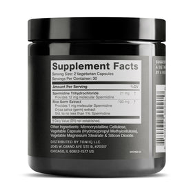 Toniiq spermidine 22mg boîte avec étiquette