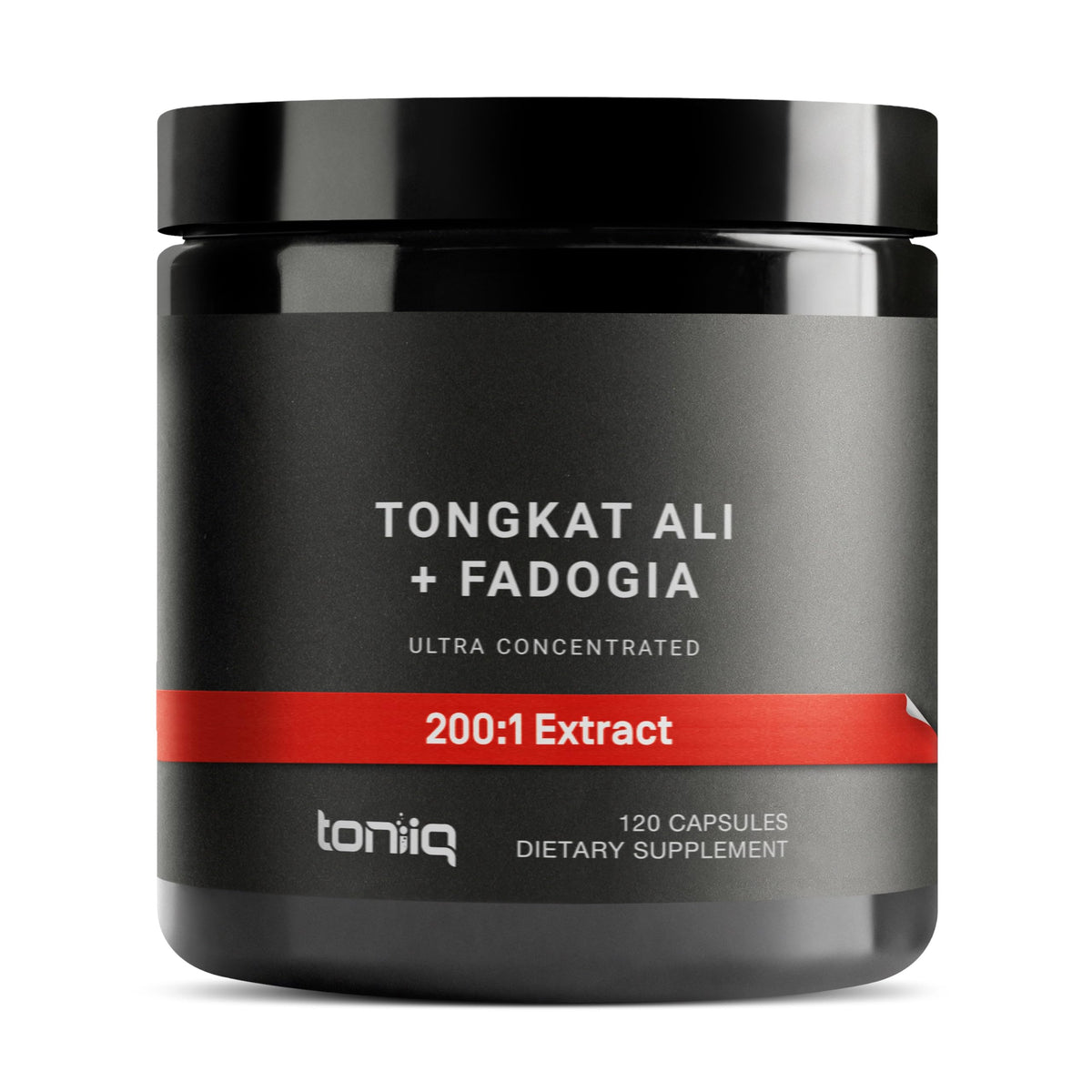 Toniiq Tongkat Ali Fadogia Agrestis 200:1 300mg avant de l'ouvrir